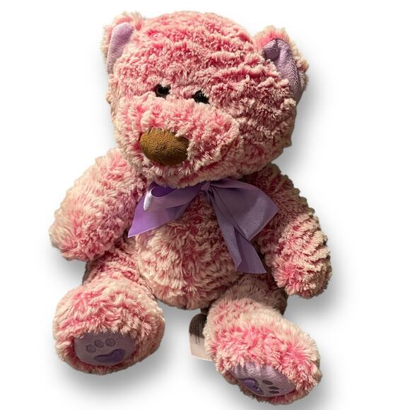 Animal Adventure Teddy Bear Plush Stuffed Animal 12" Ribbons Nursery Twins Lot 2 - Picture 11 of 14